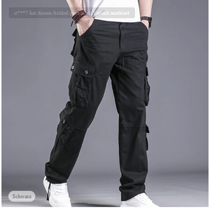 David - Pantalon Cargo Homme Coupe Slim Moderne