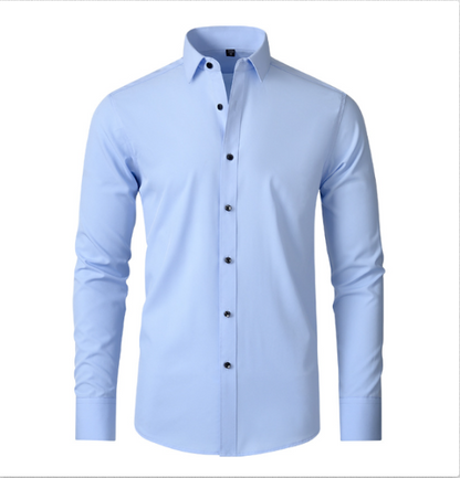 Chemise confortable en tissu stretch au design moderne