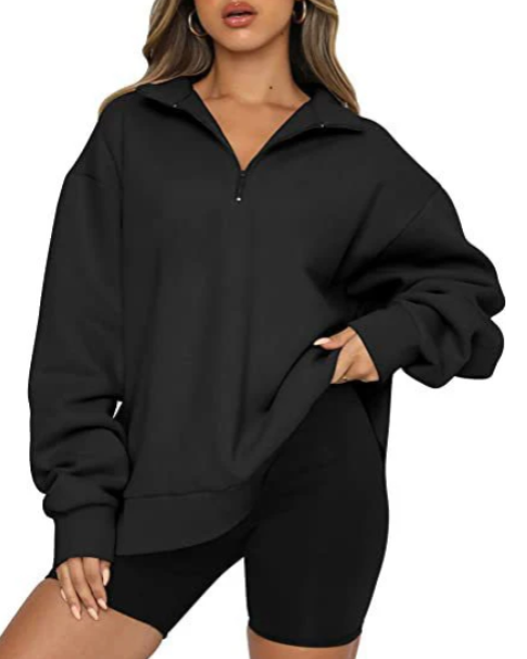 Sweat-shirt Femme Col Élégant