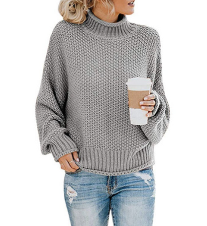Pull col roulé femme Doux et chaud