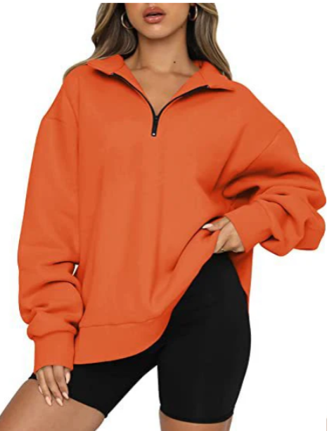 Sweat-shirt Femme Col Élégant