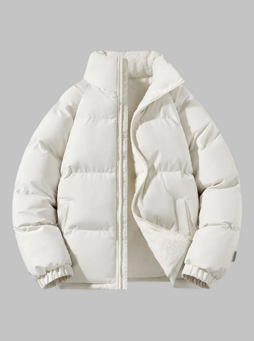 Doudoune chaude doublée polaire pour femme