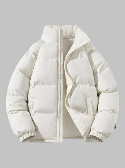 Doudoune chaude doublée polaire pour femme
