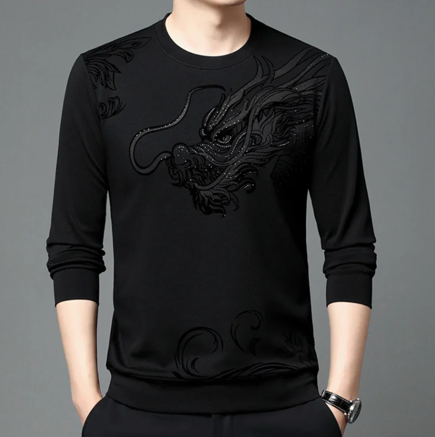 Sweat-shirt homme col rond confortable