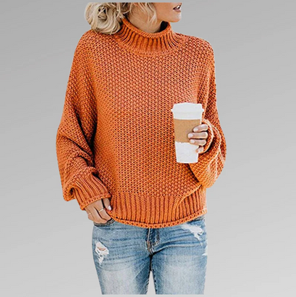 Pull en maille élégant à col roulé
