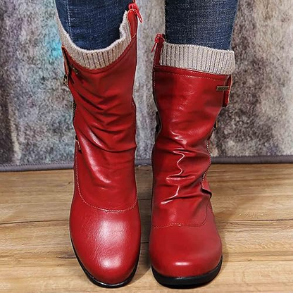 Bottes d'hiver chaudes et confortables pour femme