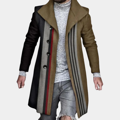 Manteau homme stylé mi-long tendance