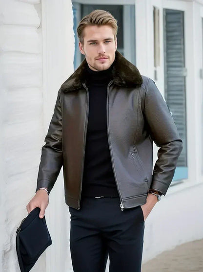 Stylische Herrenjacke Modern Vielseitig - IdealeKleiden