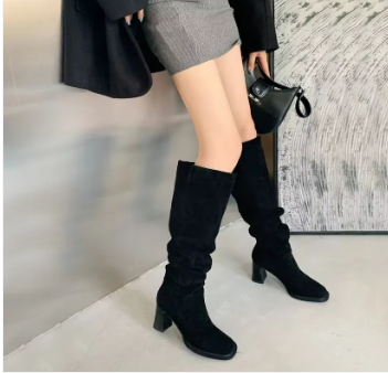 Chaussures pour femmes, bottes à talons hauts