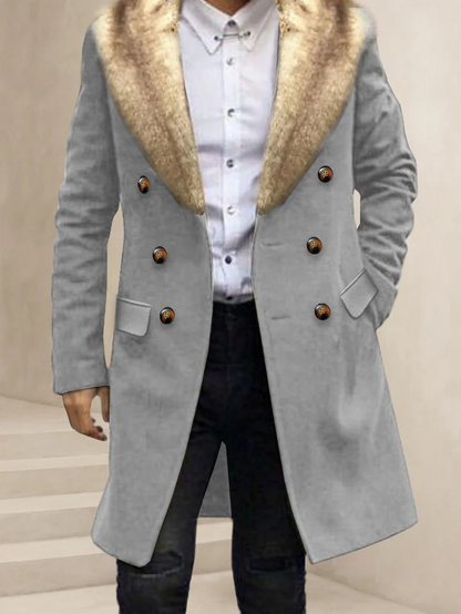 Veste en laine couleur sable chaude