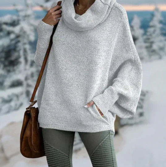 Eleganter Damen Pullover Schildkrötenmuster - IdealeKleiden