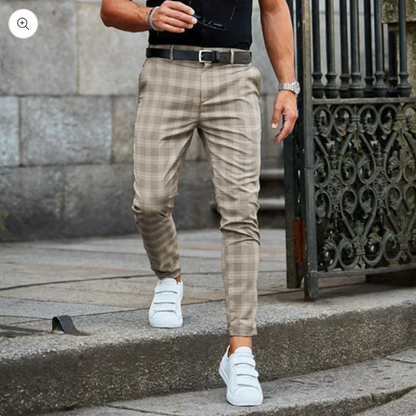 Chinos élégants pour homme coupe slim moderne