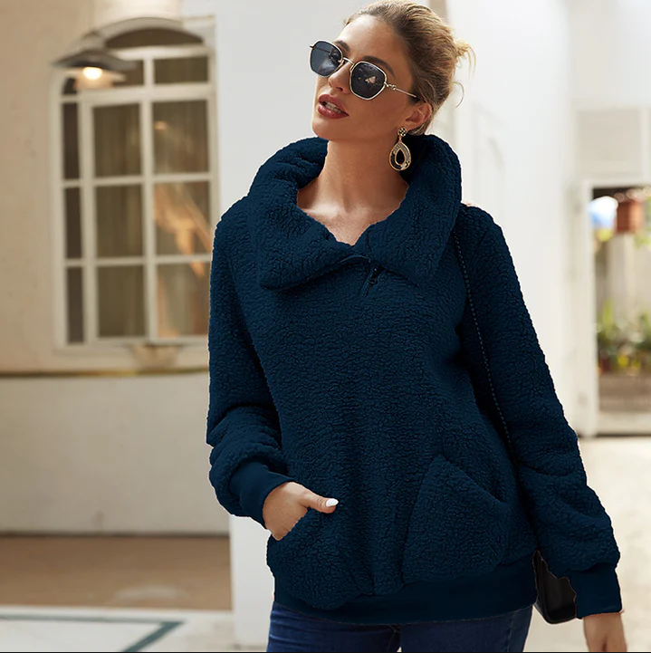 Pull décontracté femme chaud en tricot