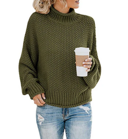 Pull col roulé femme Doux et chaud