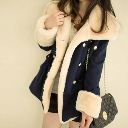 Manteau d'hiver femme élégant et stylé