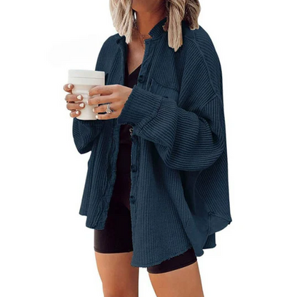 Veste en velours côtelé classique à capuche en coton