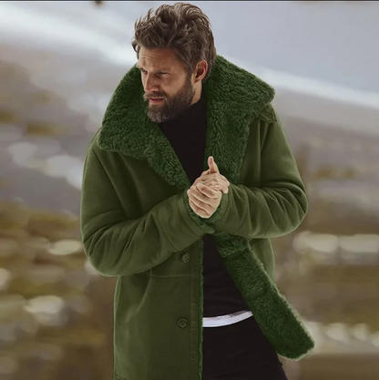 Manteau d'hiver avec col en fourrure Design de luxe
