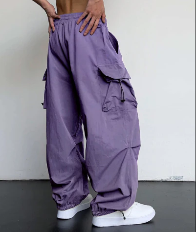 Pantalon confortable pour hommes Coupe ample Élastique