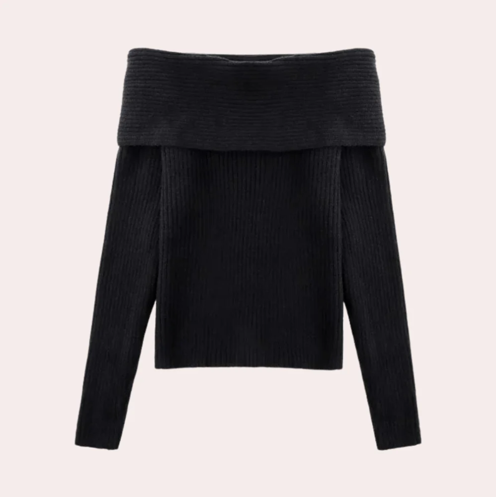 Pull Femme Épaules Dénudées Design Élégant
