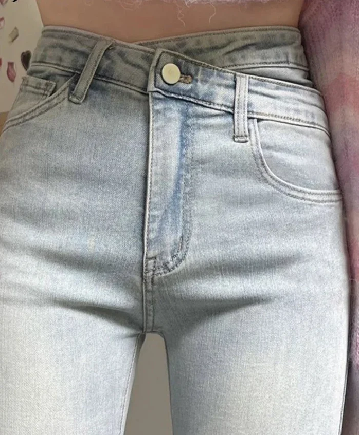 Pantalon slim femme Taille haute Élégant