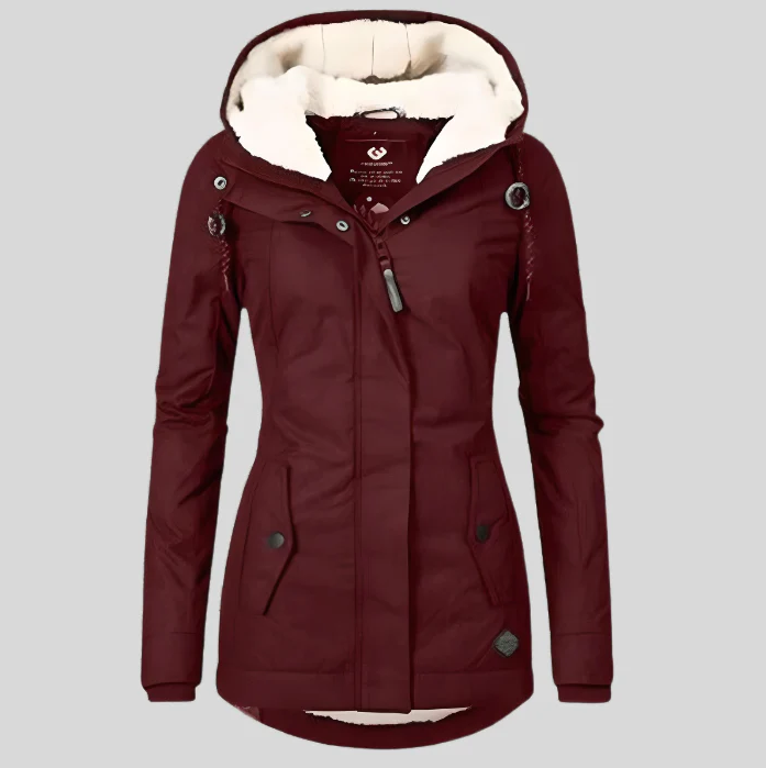 Veste imperméable pour femme, veste d'hiver isolée