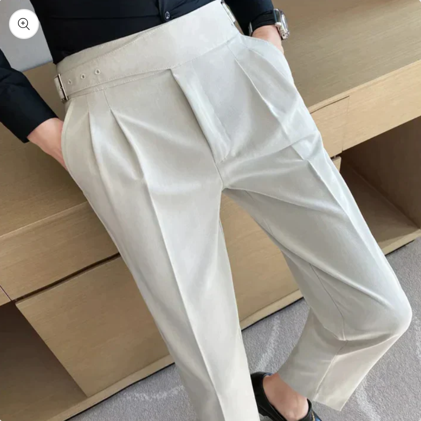 Pantalon élégant pour homme Coupe ajustée Moderne