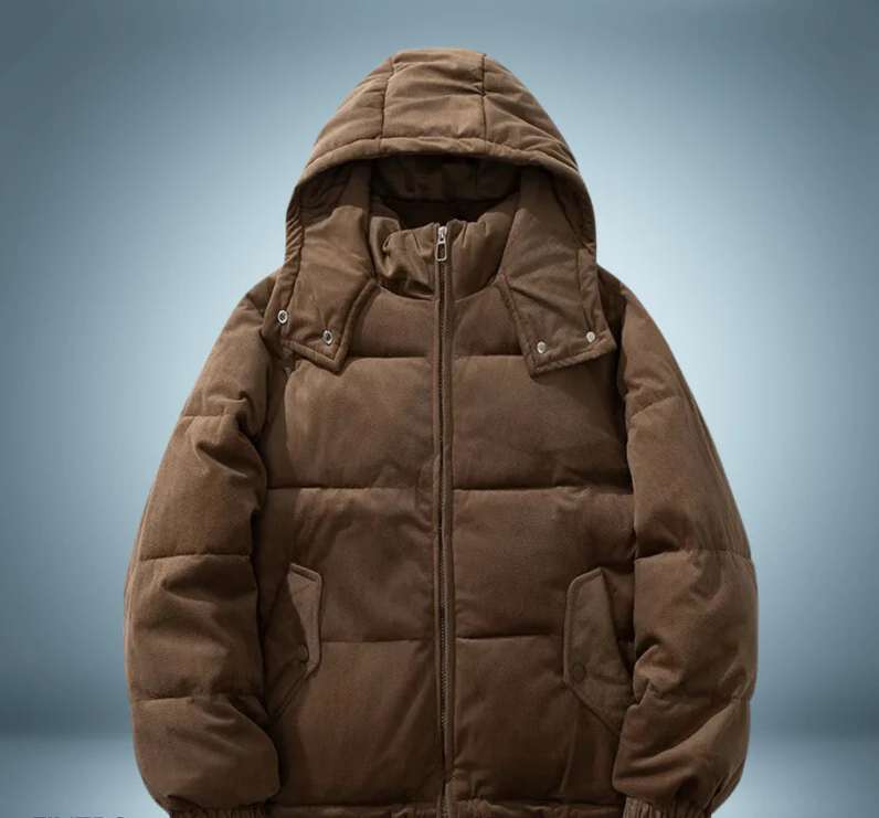 Doudoune chaude à capuche pour femme