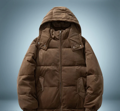 Doudoune chaude à capuche pour femme