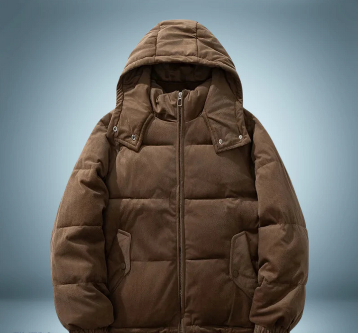 Doudoune chaude à capuche pour femme
