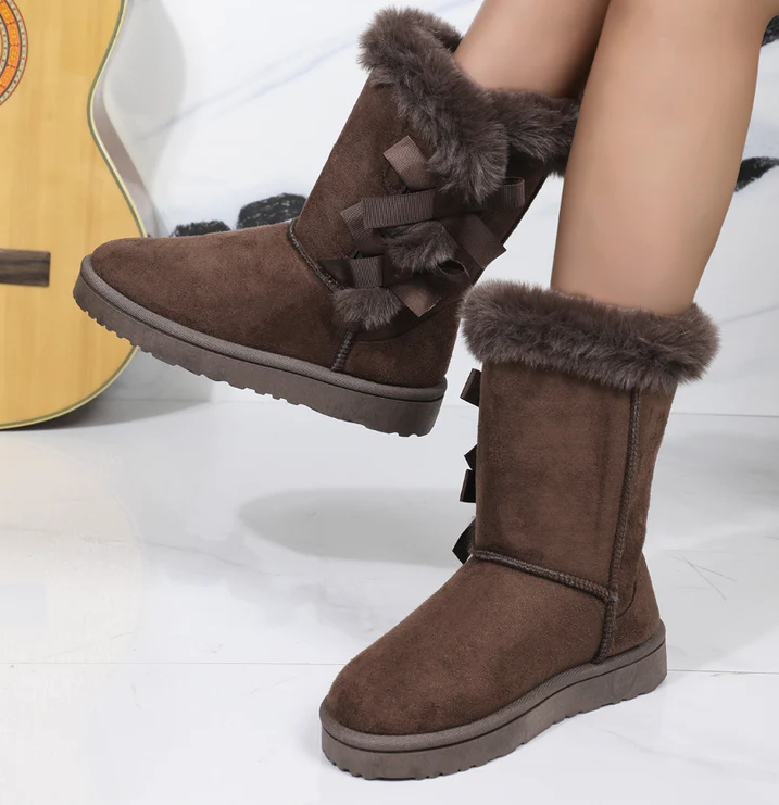 Bottes de neige Remy femme rose doublure chaude