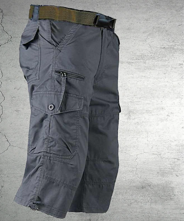 Elastische Herren-Shorts Cargostil Bequem - IdealeKleiden