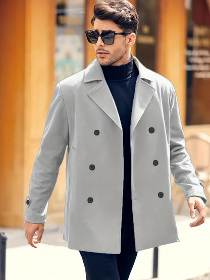 Trench-coat homme design classique élégant