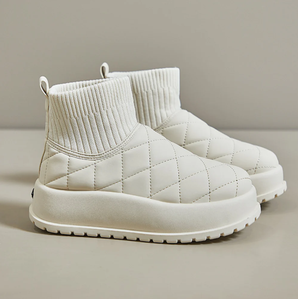 Bottes de neige matelassées chaudes pour femme