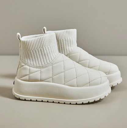 Bottes de neige matelassées chaudes pour femme