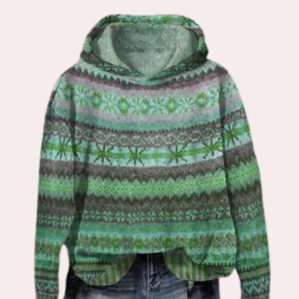 Sweat à capuche rétro pour femme