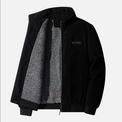 Veste en velours côtelé pour homme, style rétro décontracté