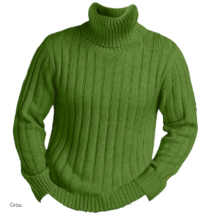 Lässiger Rollkragenpullover Herren Casual Style - IdealeKleiden