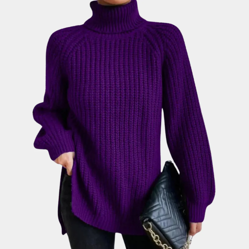 Pull à col roulé de luxe pour femme Doux et élégant