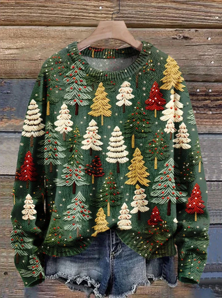 Pull de Noël motif sapin