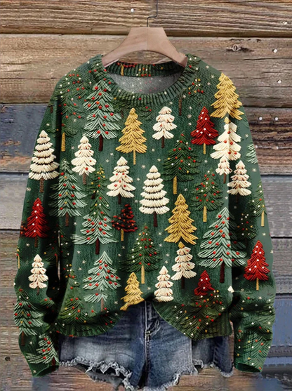 Pull de Noël motif sapin