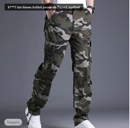 David - Pantalon Cargo Homme Coupe Slim Moderne