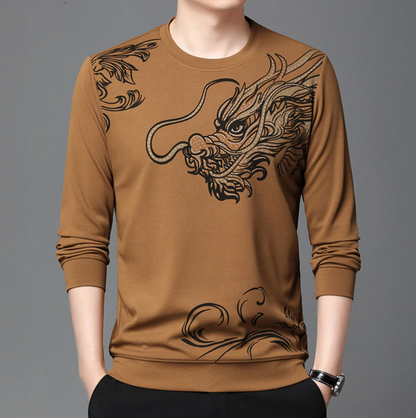 Sweat-shirt confortable pour homme col rond