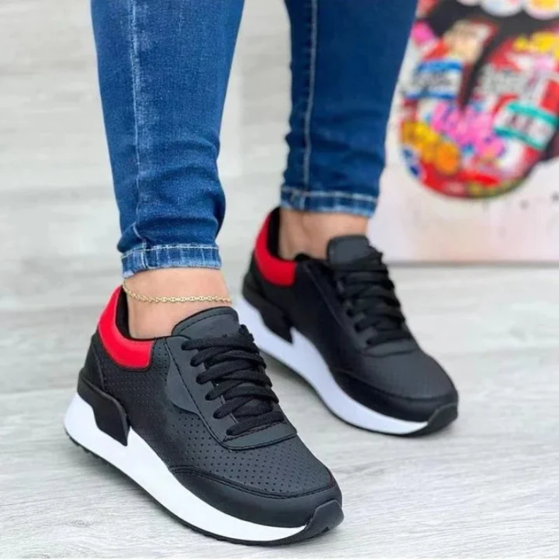 Baskets Femme Modernes Tricolores