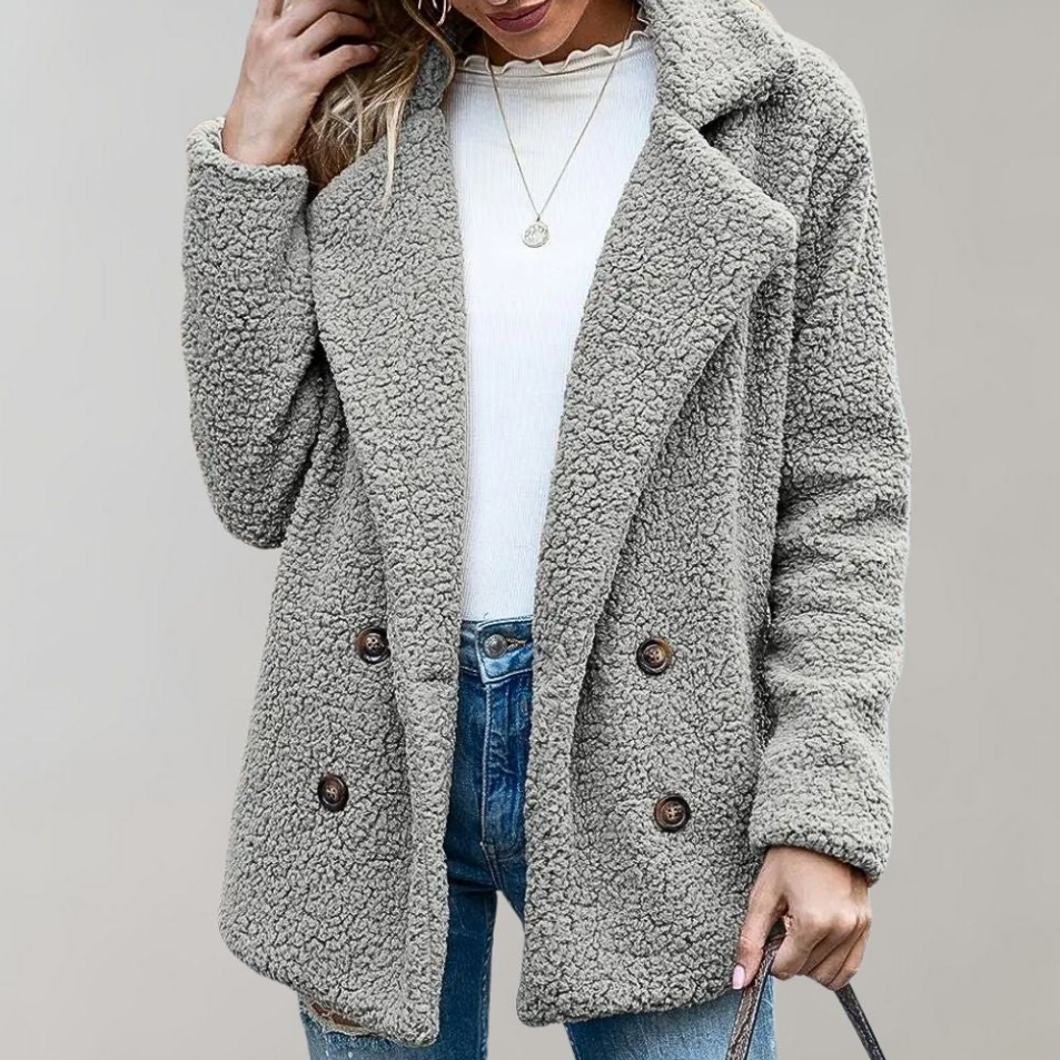 Lanaia - Weiche Damenjacke Fleece Style - IdealeKleiden
