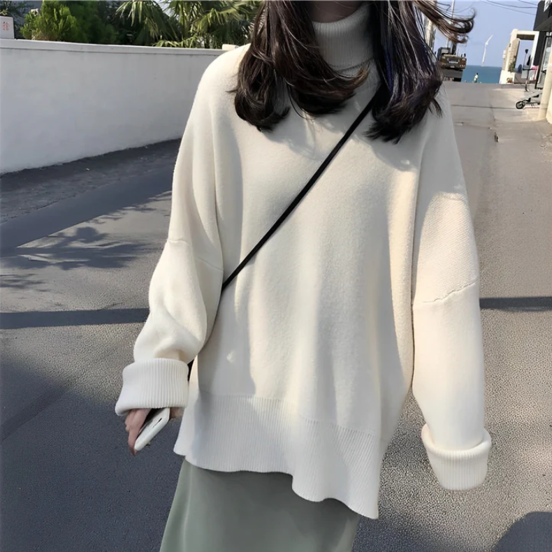 Steina | Pull en maille roulé doux pour femmes