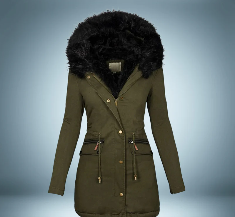 Parka d'hiver avec fourrure douce