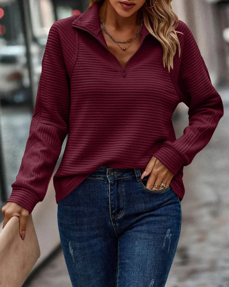Pull col V élégant Scarlett