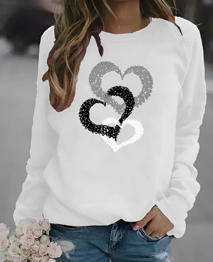 Sweat-shirt de Noël Douillet Hivernal Rouge