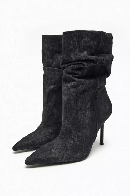Chaussures pour femmes Bottes à talons hauts Elyce Denim