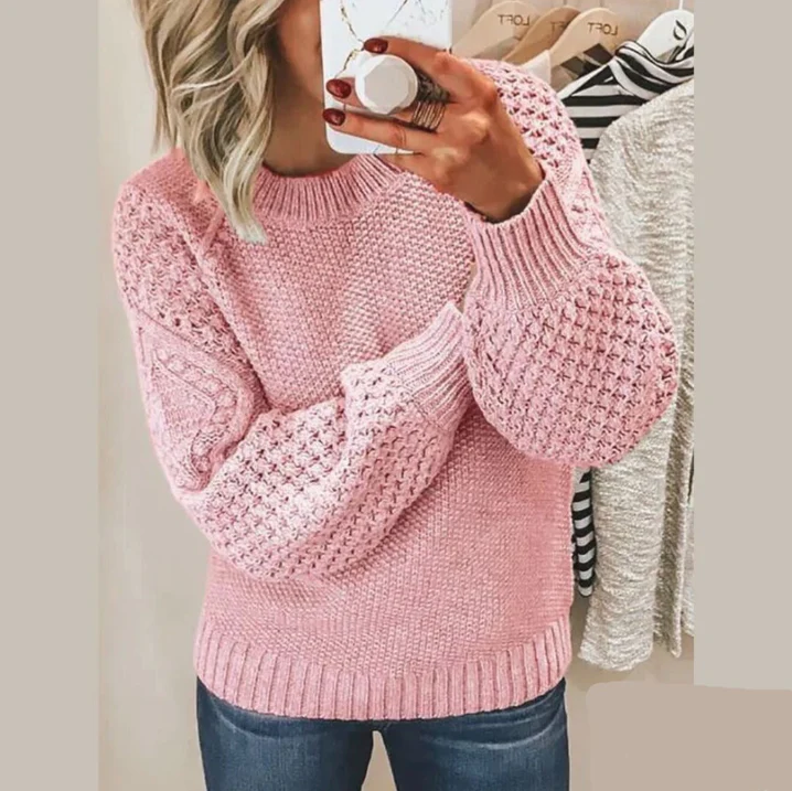 Pull doux en maille pour femme